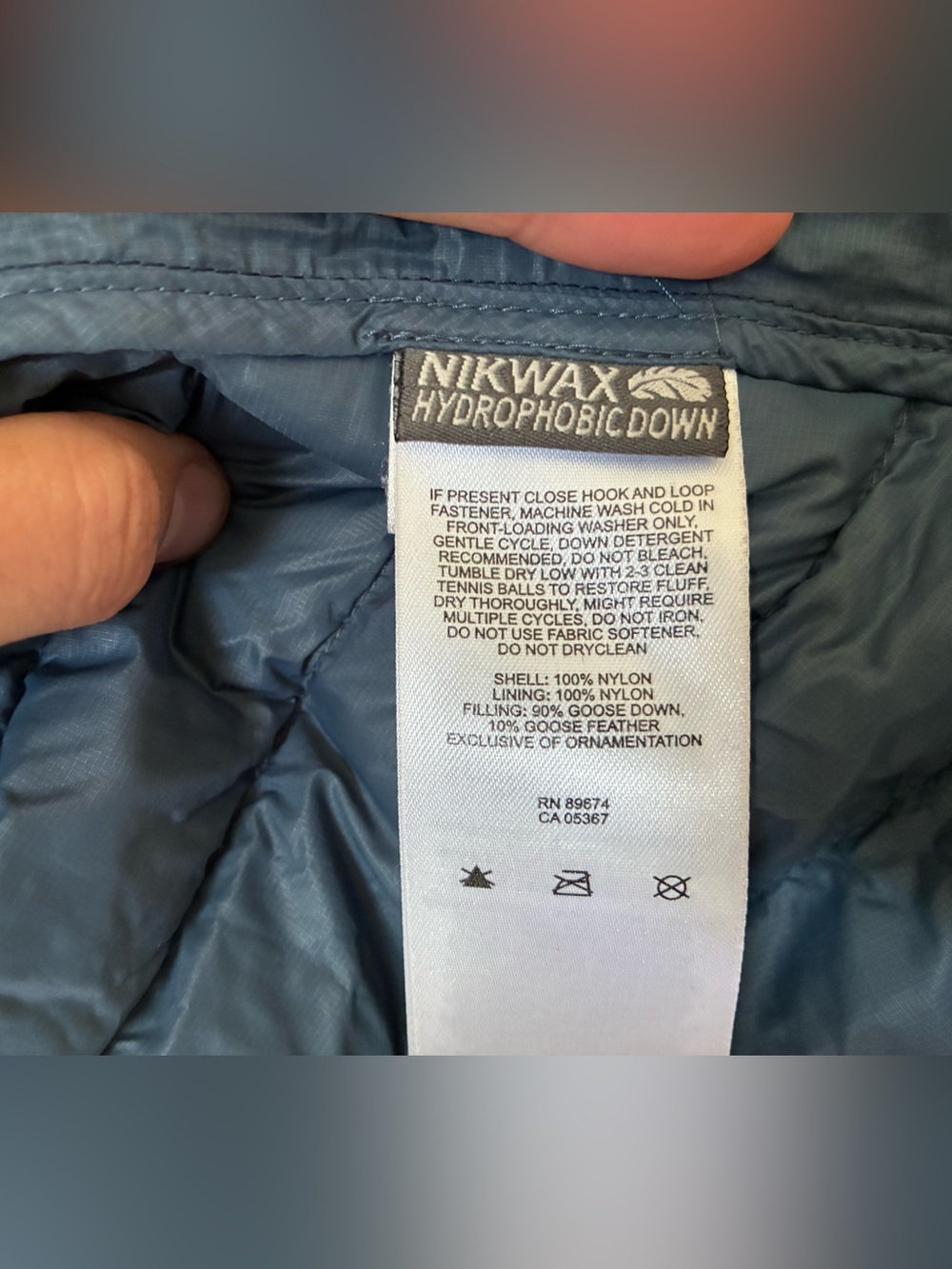 Women’s Mountain Hardwear Navy Ghost Whisperer Hooded Jacket Large - Picture 7 of 9